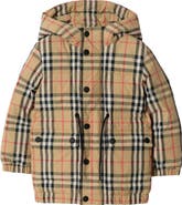 Burberry Check Nylon Puffer Coat