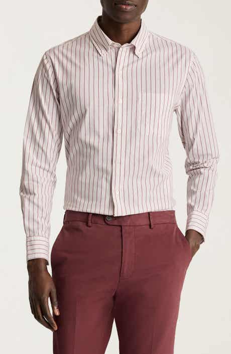 Everyday Slim Fit Stripe Stretch Cotton Button-Down Shirt