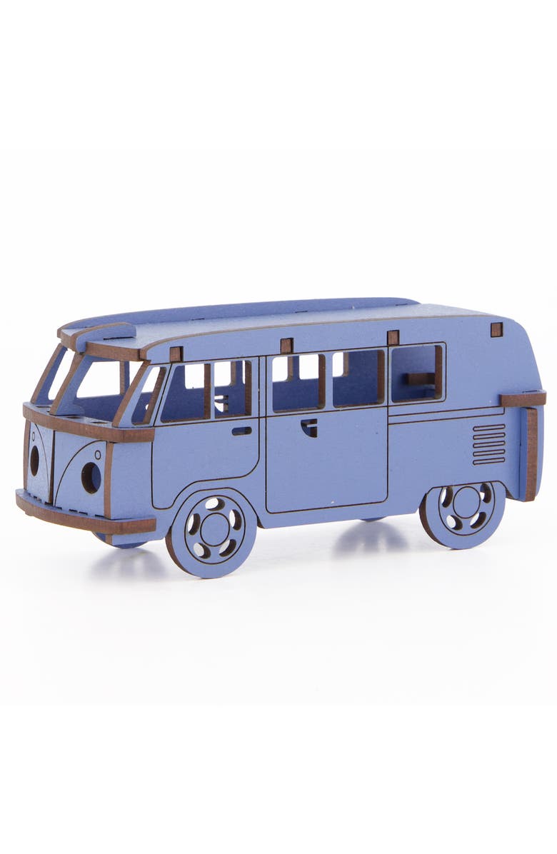 Little & Wood Woodlet Camper Van 3D Wooden Vehicle Puzzle Kit, Ages 6+, Main, color, Multicolored