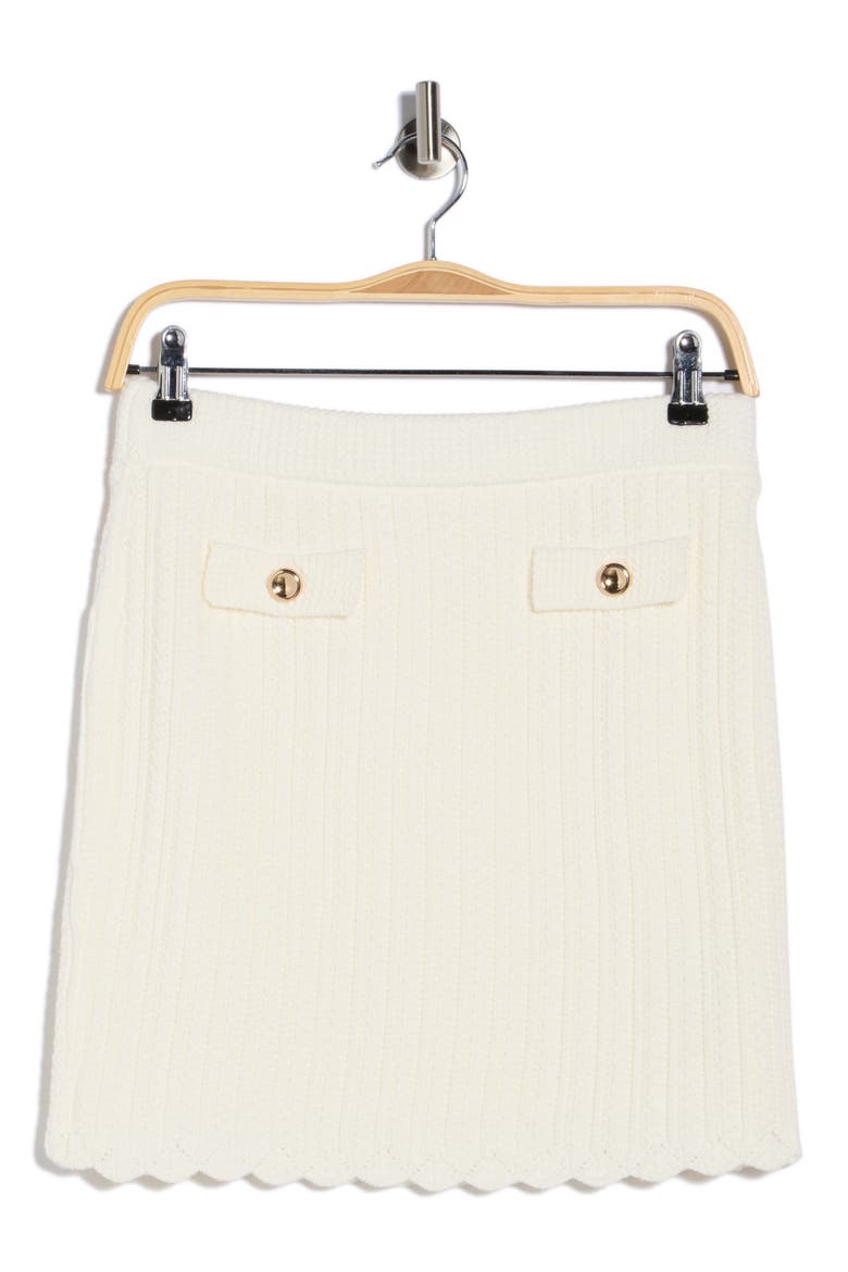 Pointelle Sweater Skirt, Alternate, color, IVORY