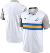 Nike Men's Nike White/Gray UCLA Bruins Athletic Prep Legacy Logo Vapor Performance Polo