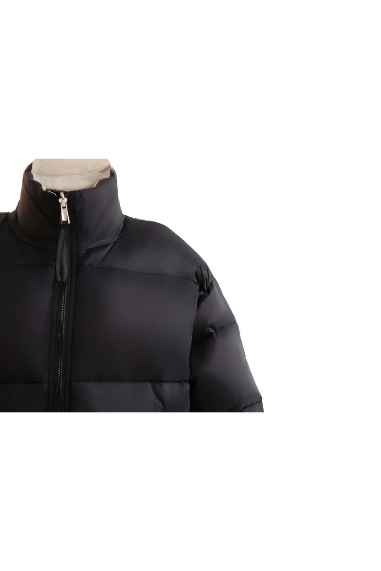 Quilted Puffer Jacket, Alternate, color, Black