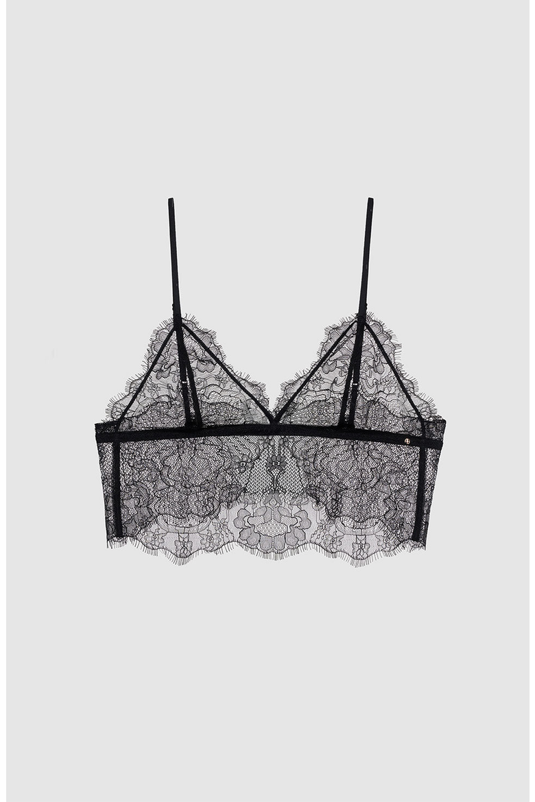 Lace Bralette, Alternate, color, Black