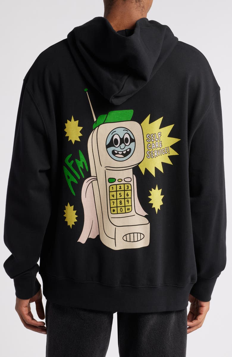 Action Figure Miles Call Now Graphic Hoodie, Alternate, color,