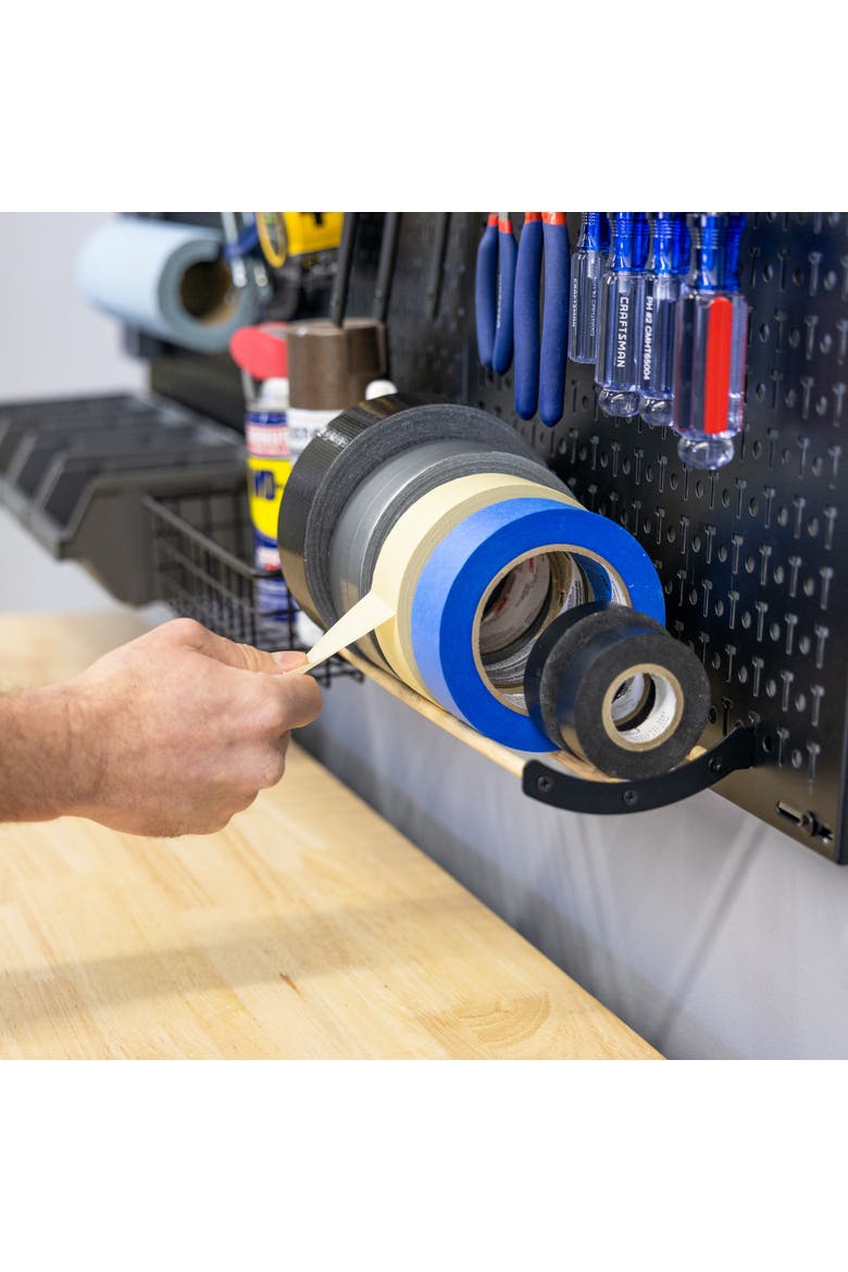 51" x 32" PRO Pegboard | 23 Attachments, Alternate, color, Black