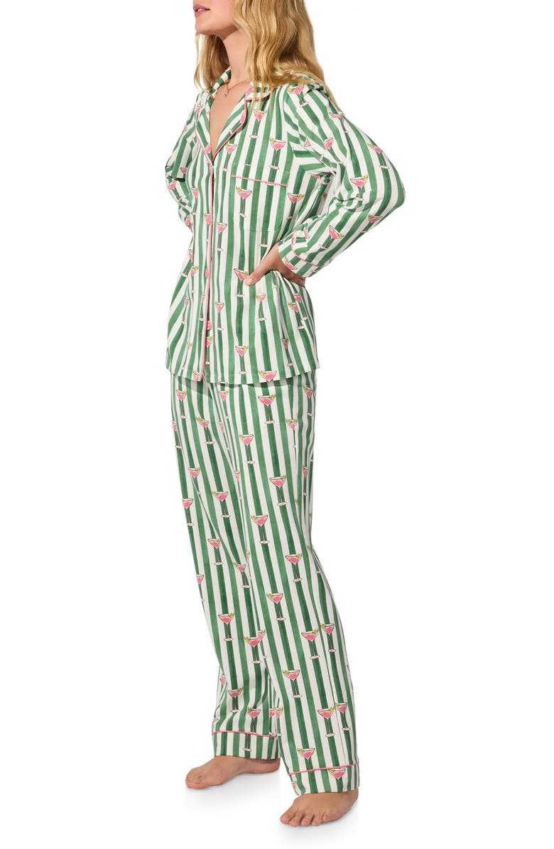 BedHead Pajamas Print Jersey Pajamas, Alternate, color, Martini Oclock