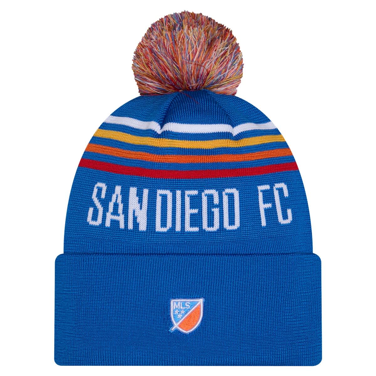 New Era Men's New Era Royal San Diego FC 2026 Jersey Hook Cuffed Knit ...