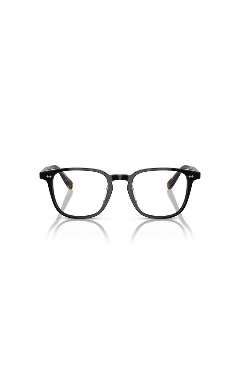 Oliver Peoples 48mm Rectangle optical glasses, Alternate, color, Black