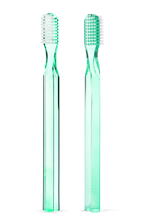 2-Pack Supersmile New Generation 45° Patented Long toothbrush Green
