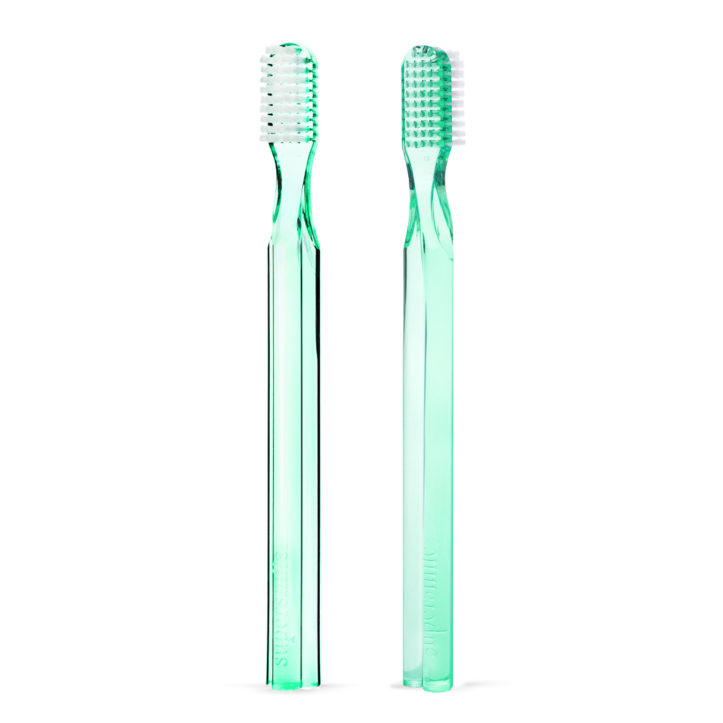 Supersmile 2-pack New Generation 45° Patented Long Toothbrush Green
