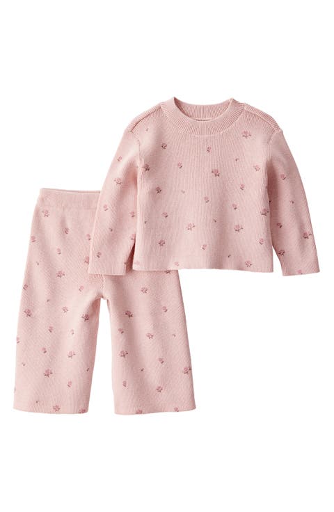 Kids' Organic Cotton Sweater & Pants Set
