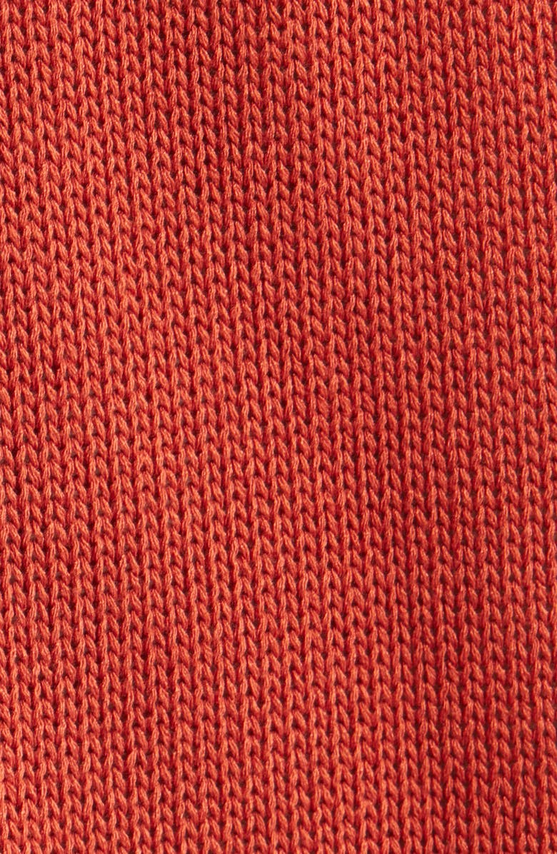 Topman Relaxed Fit Knit Camp Shirt, Alternate, color, Red