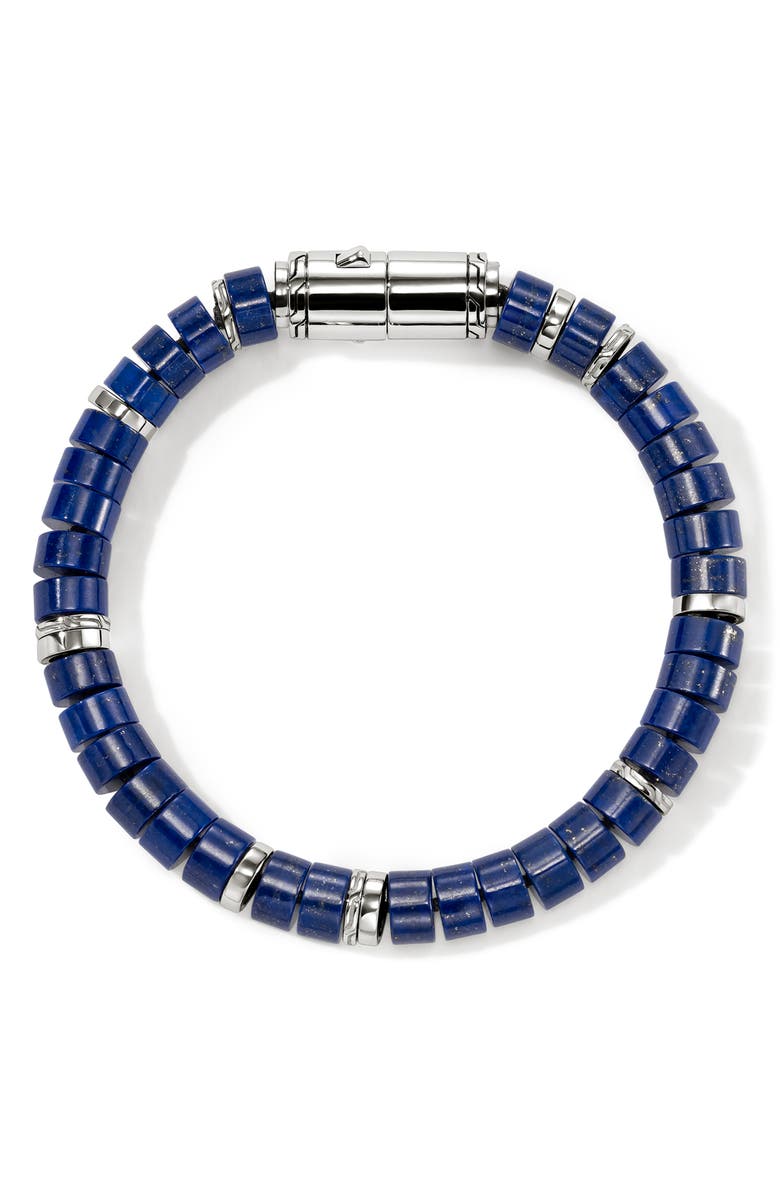 John Hardy Heishi Beaded Bracelet, Alternate, color, Silver