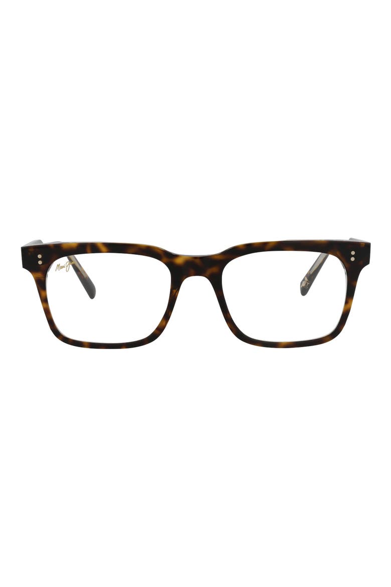 50mm Square Optical Glasses, Main, color, TORTOISE TRANSPARENT