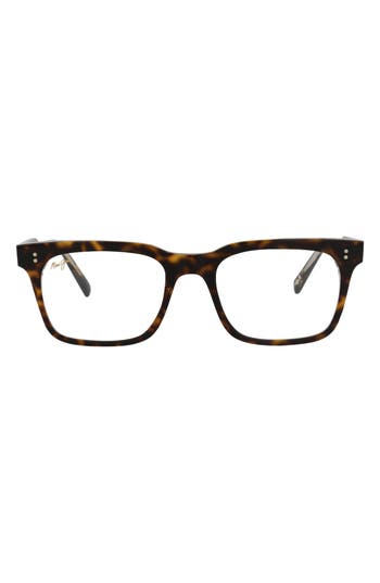 Maui Jim 50mm Square Optical Glasses In Tortoise Transparent