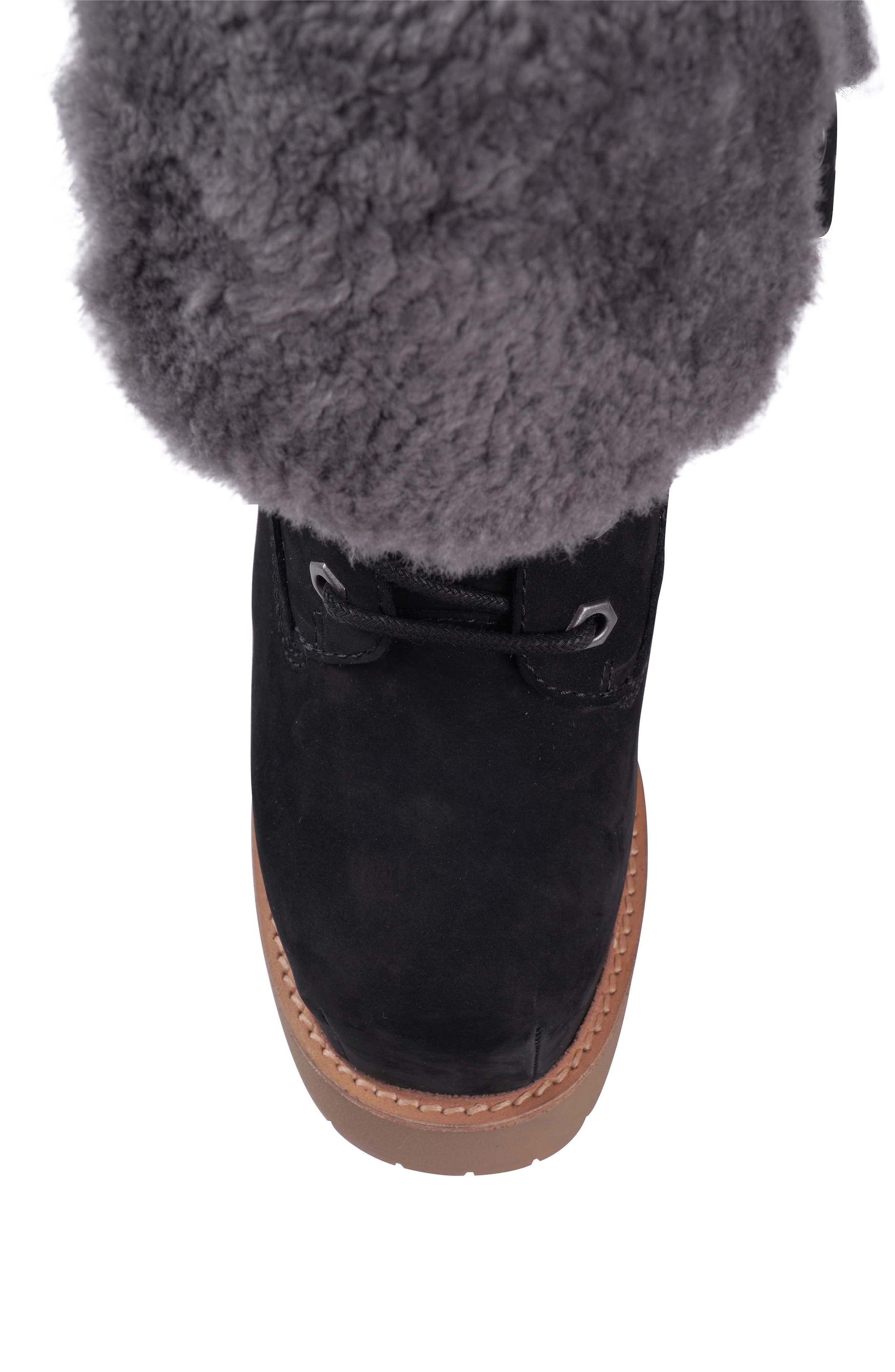 ZIGI Aden Faux Shearling Lined Platform Bootie, Alternate, color, 