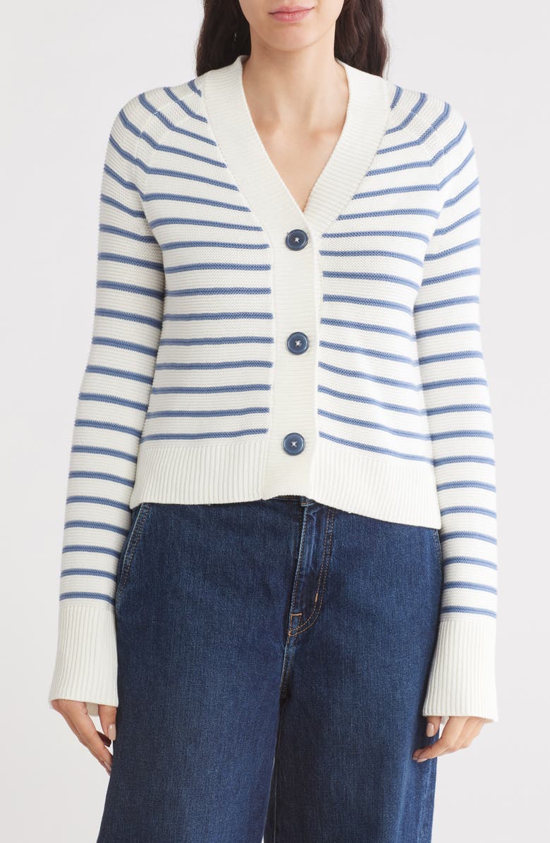 Design History Striped Cardigan, Main, color,