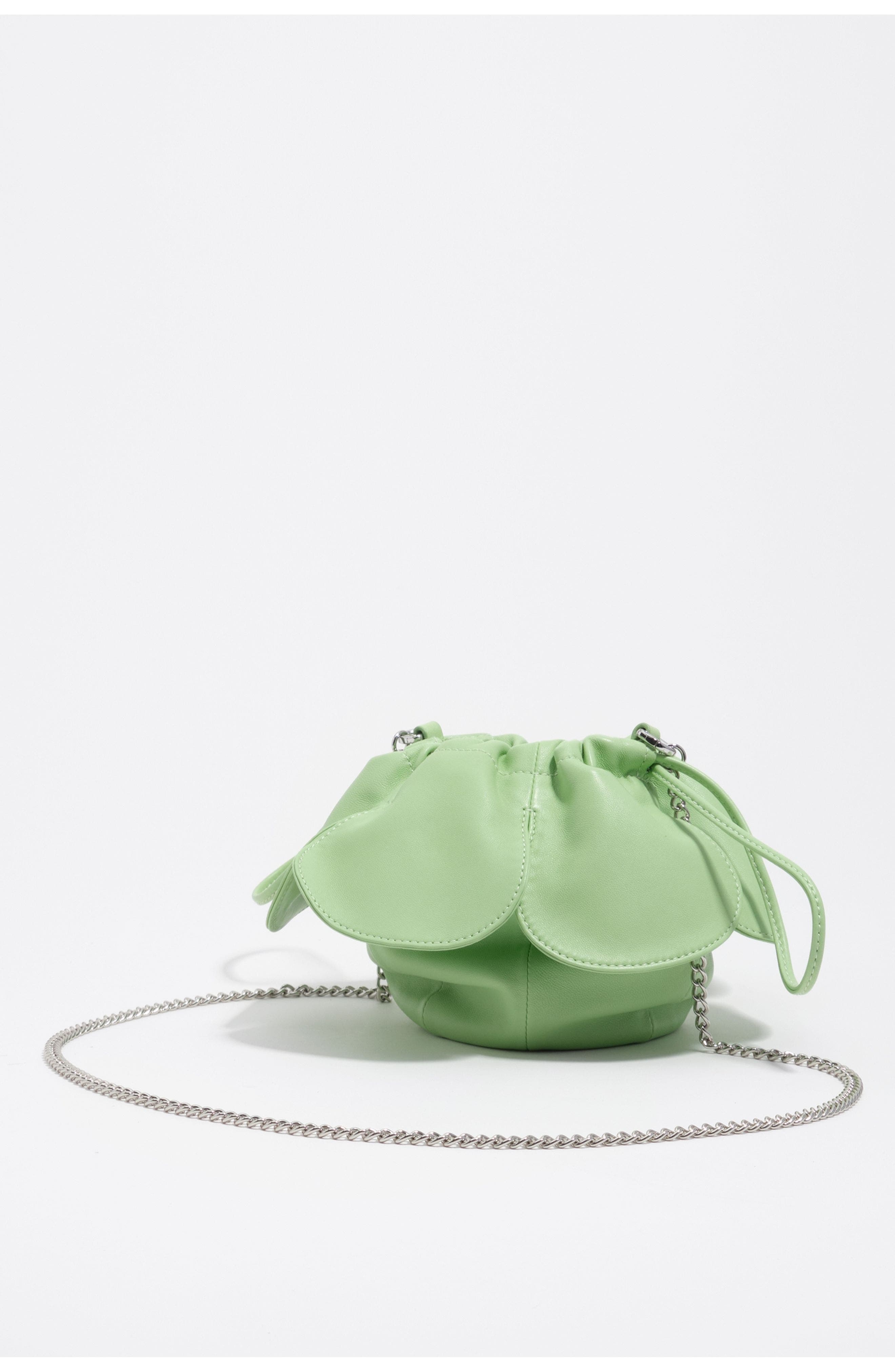 Bimba y Lola Leather Pétalo Bag, Alternate, color, Pastel Green