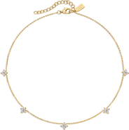 Electric Picks Bella Dainty Clover Necklace