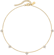 Electric Picks Bella Dainty Clover Necklace