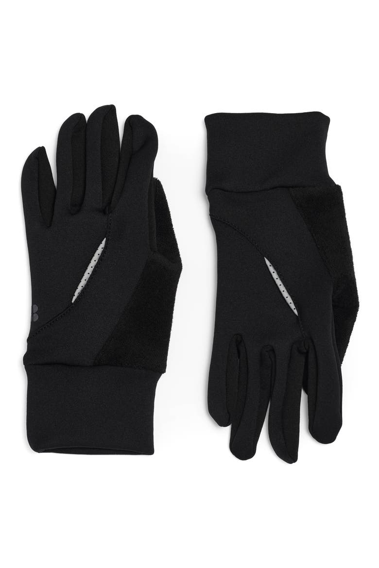 Run Gloves, Main, color, BLACK