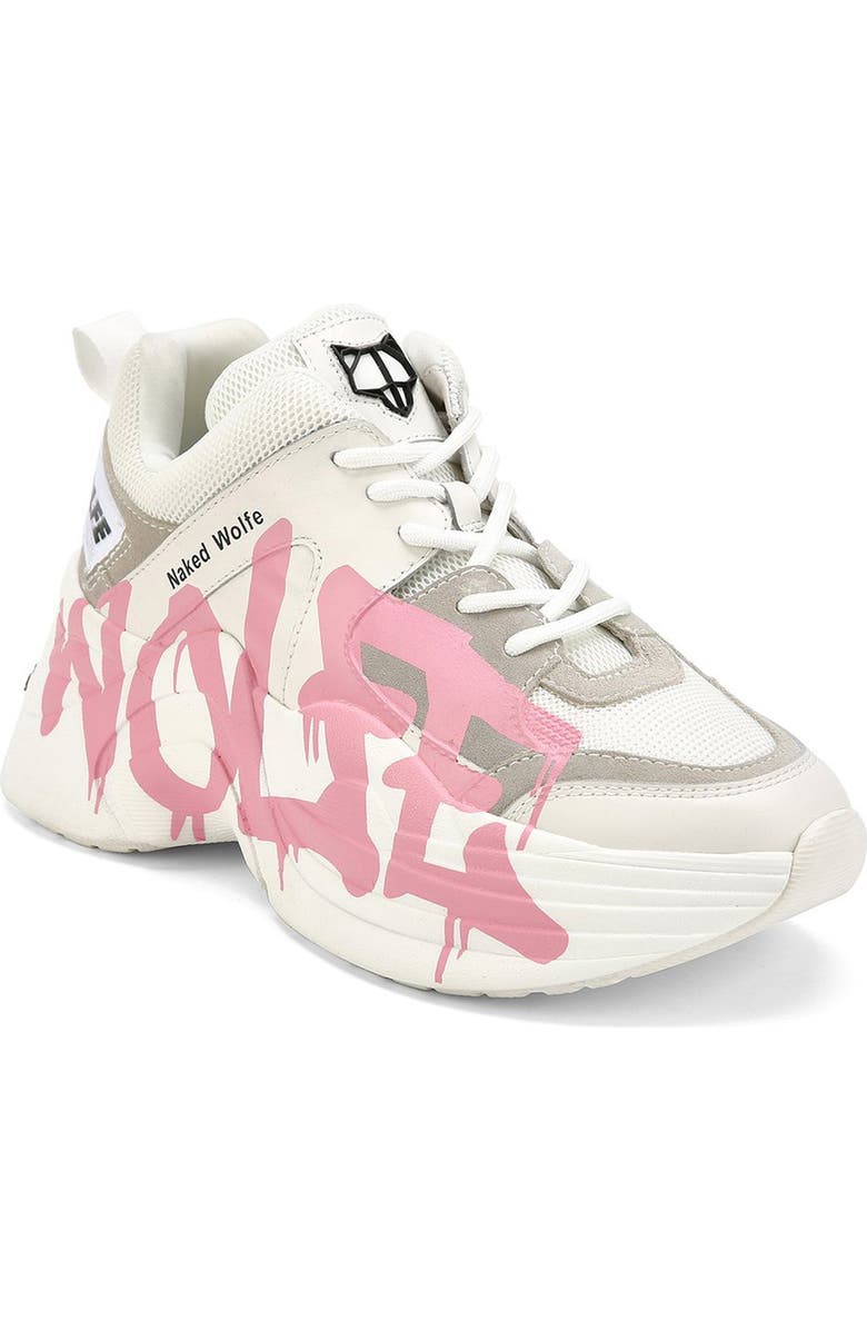 Naked Wolfe Track Logo Chunky Platform Sneaker, Alternate, color,