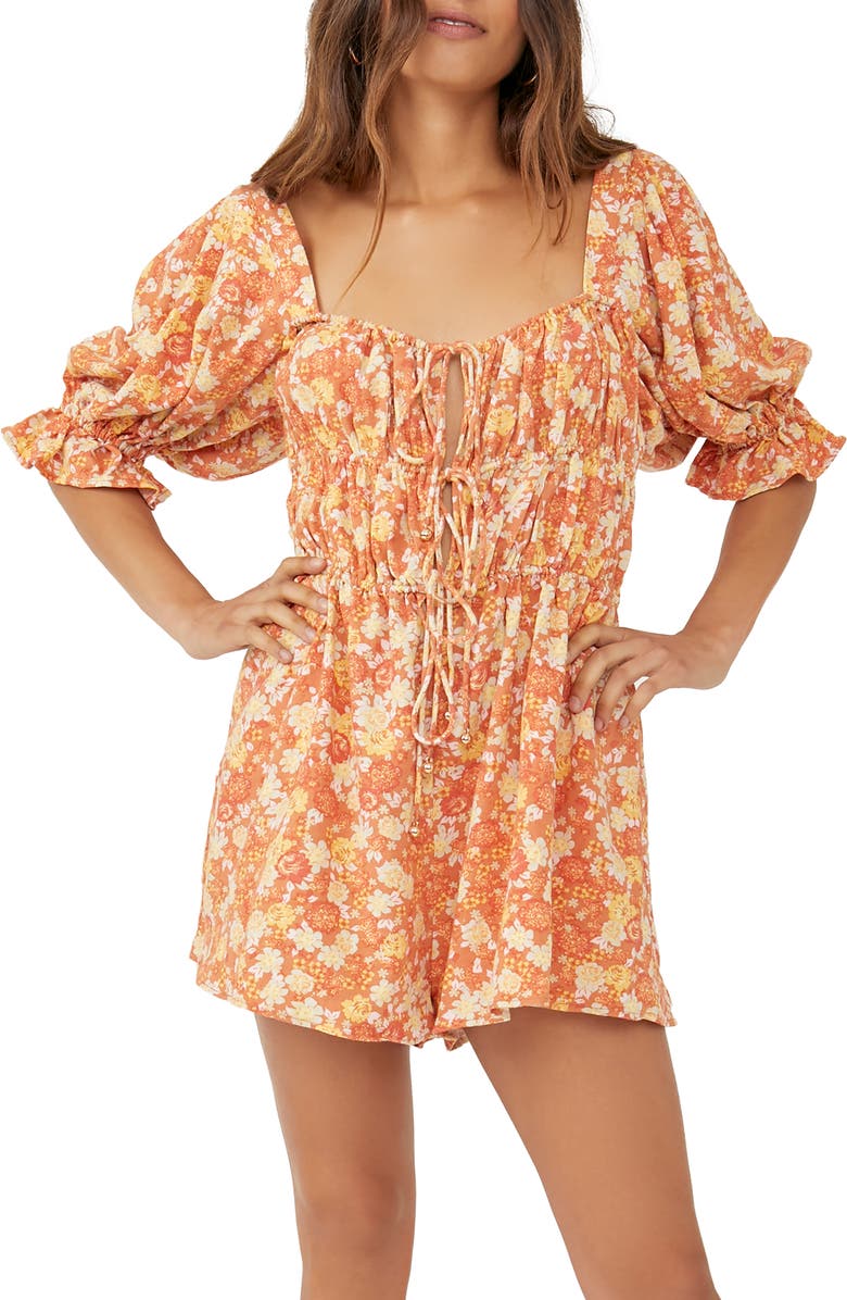 Free People Show Me Love Linen Blend Romper, Main, color,