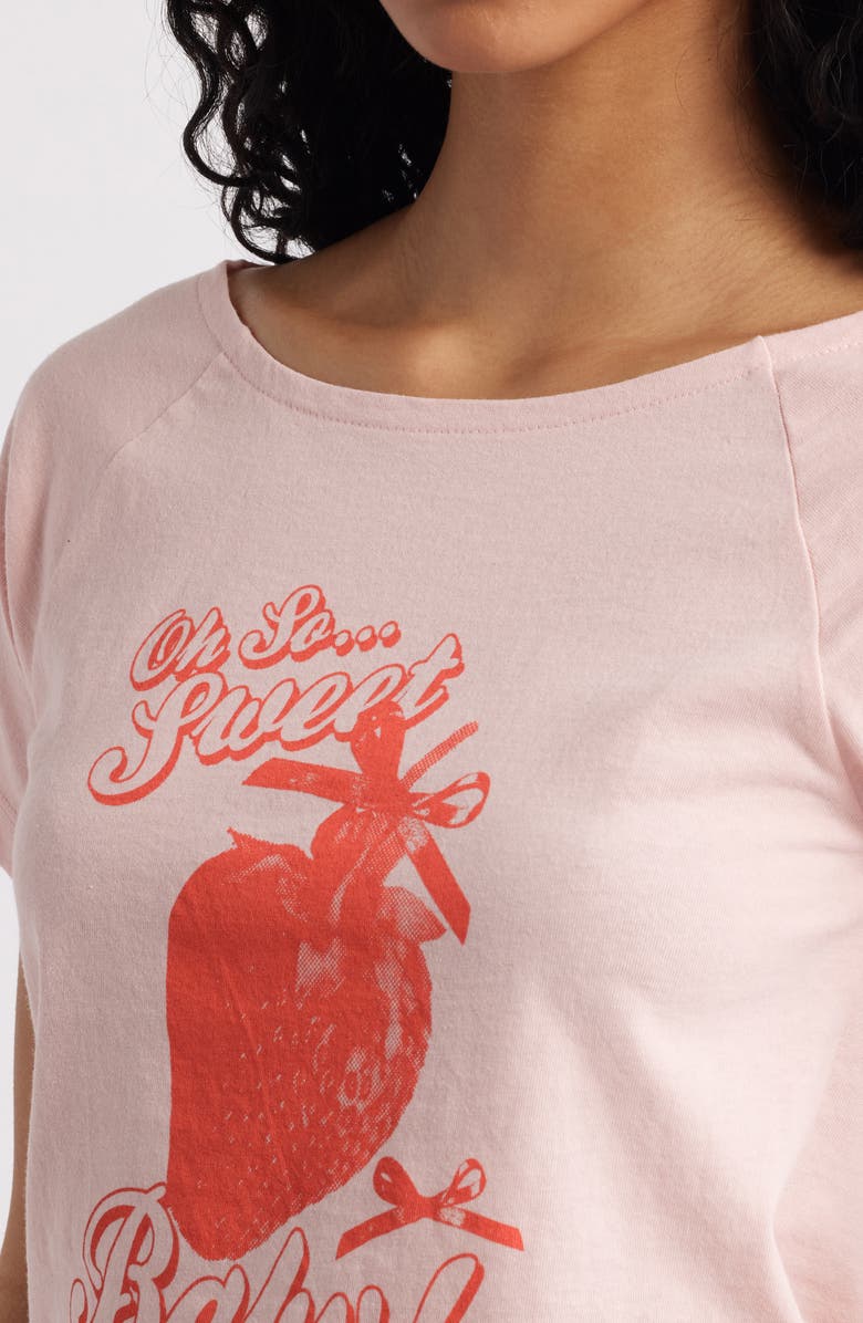 GOLDEN HOUR Strawberry Cotton Graphic T-Shirt, Alternate, color, Lotus