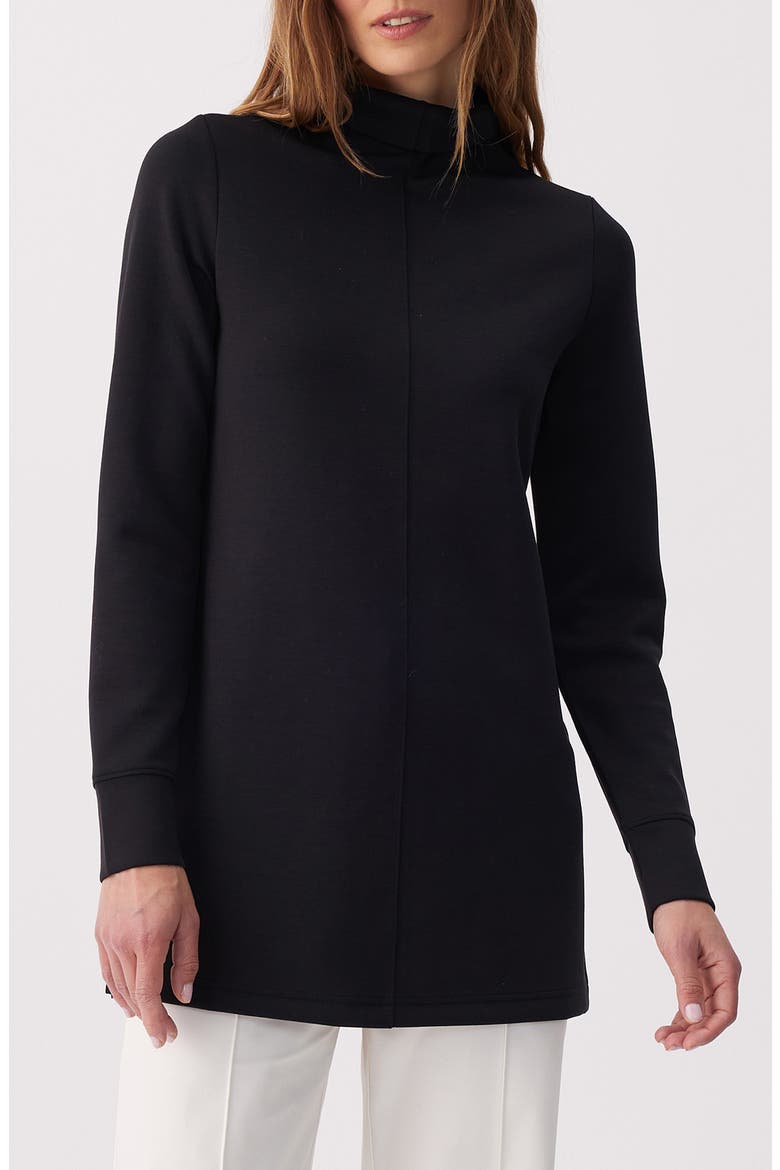 Flow Long Sleeve Tunic, Main, color, BLACK