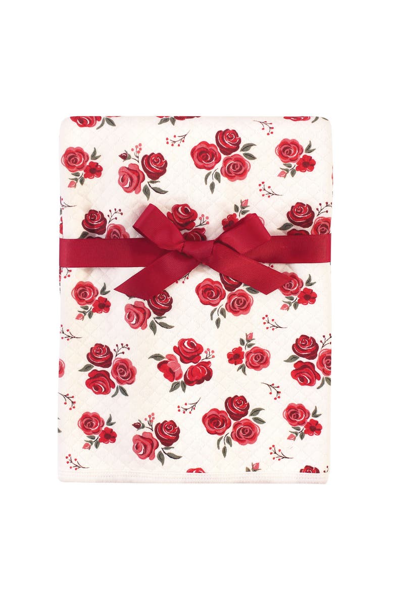 Quilted Multi-Purpose Swaddle, Receiving, Stroller Blanket, Main, color, Red Rose 1-Pack