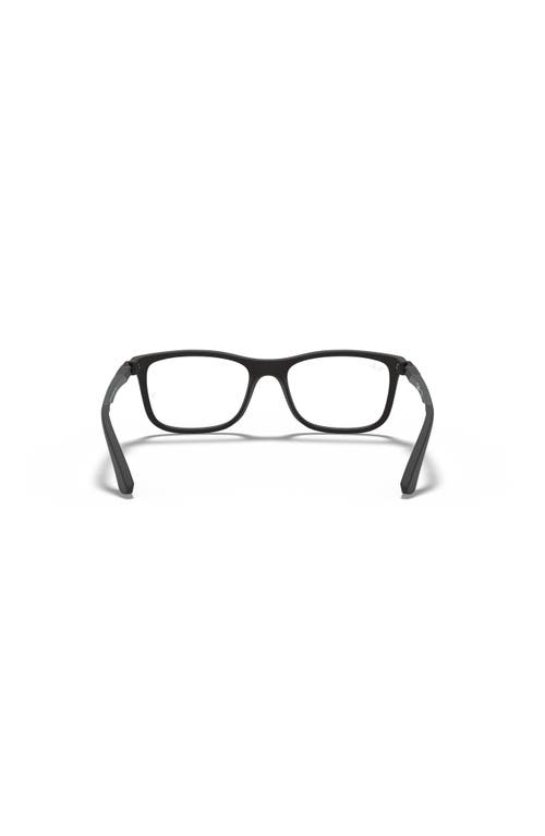 Ray Ban Ray-ban 46mm Square Optical Glasses In Black