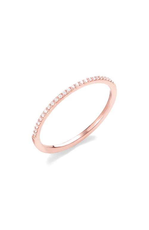 Lana Thin Diamond Stacking Ring In Pink