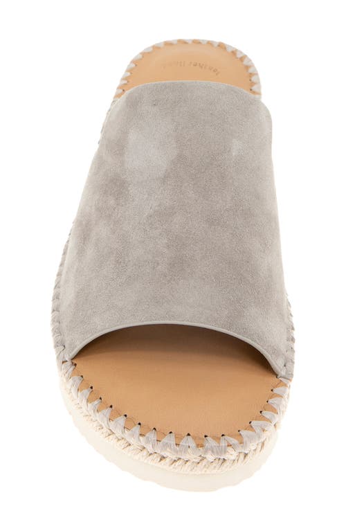Shop Gentle Souls By Kenneth Cole Gentle Souls Leilani Slide Sandal In Dark Taupe Suede