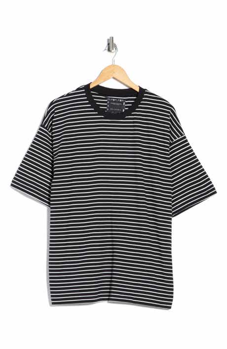 DENIM AND FLOWER Horizontal Stripe T-Shirt