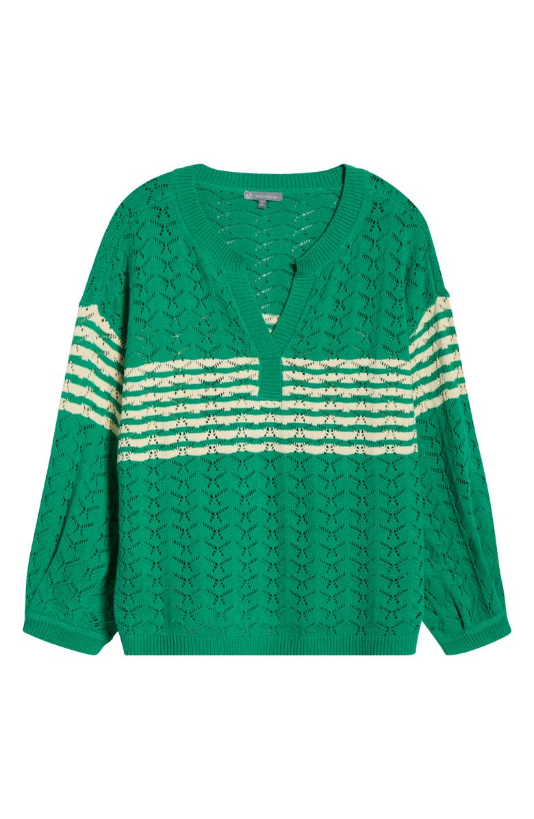 Wit & Wisdom Wave Pointelle Sweater, Main, color, 