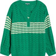 Wit & Wisdom Wave Pointelle Sweater