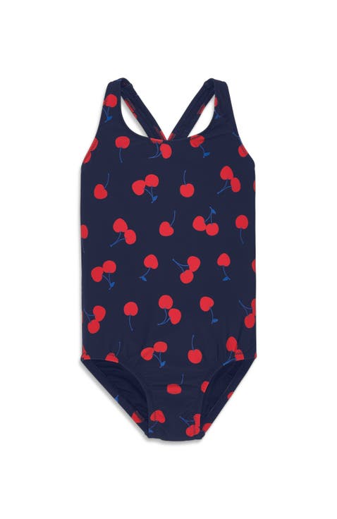 Kids Tank Swimsuit In Cherries (Toddler, Little Kid, Big Kid)