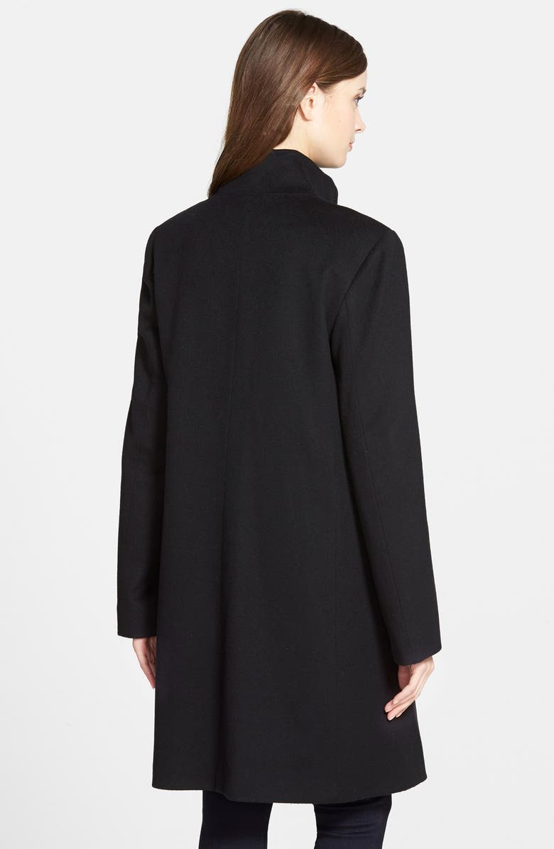Fleurette Cashmere Stand Collar Car Coat, Alternate, color, 