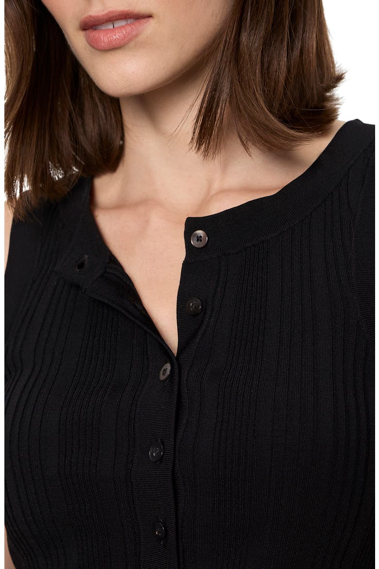 Back To Bare Rib Sweater Vest, Alternate, color, BLACK