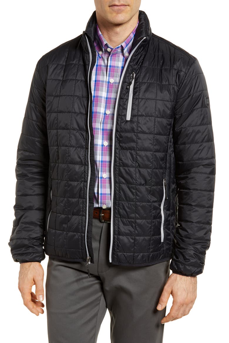 Rainier PrimaLoft® Full Zip Jacket, Main, color, BLACK