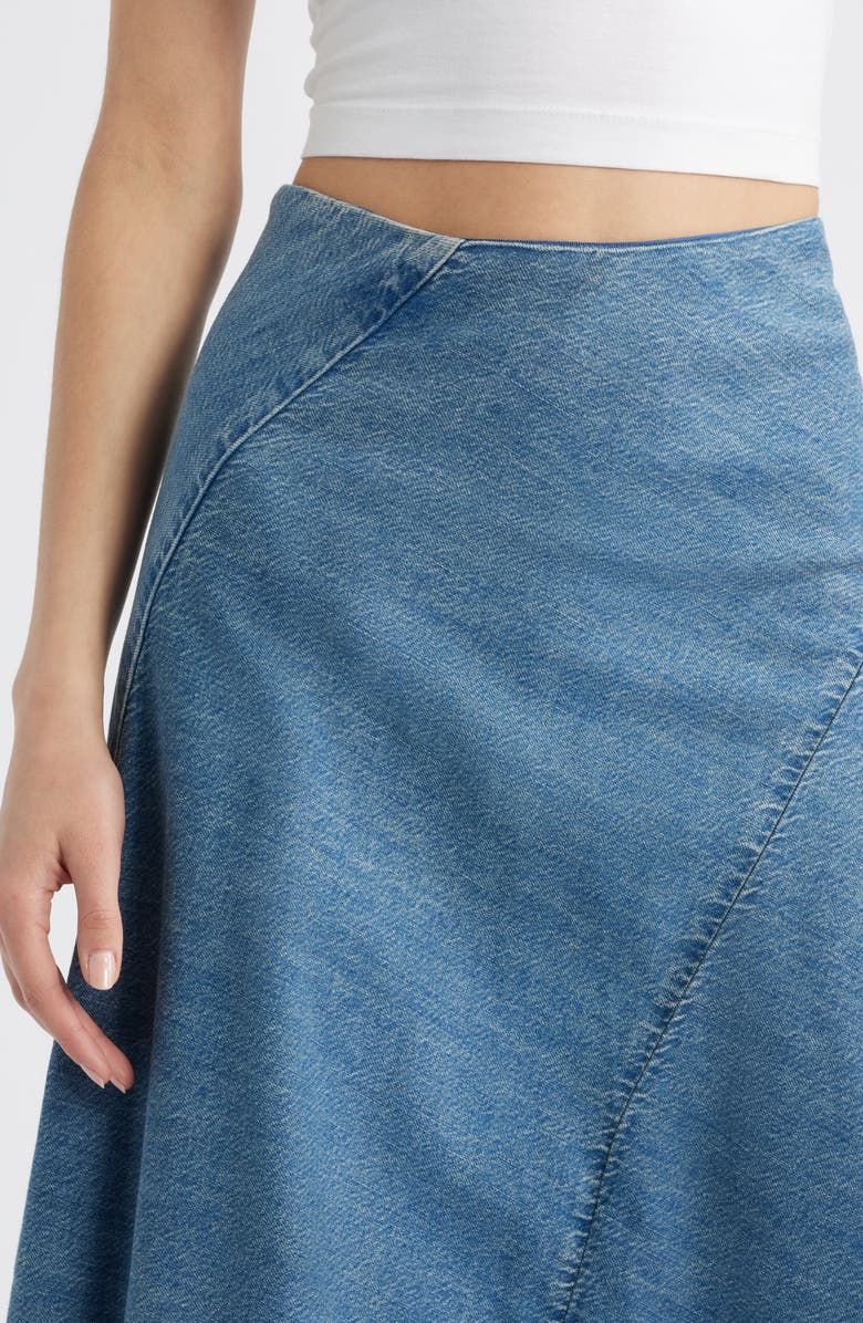 rag & bone Lisbon Denim Midi Skirt, Alternate, color,