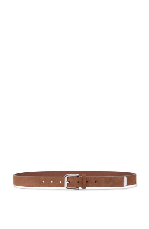 Brunello Cucinelli - Torba Light Brown Suede Belt