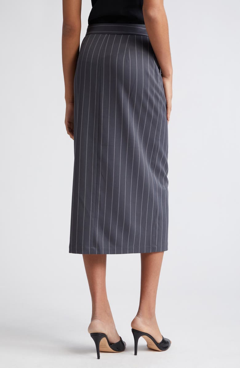 L'AGENCE Madonna Pinstripe Midi Pencil Skirt, Alternate, color, 