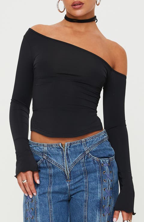 Vito Asymmetric One-Shoulder Top