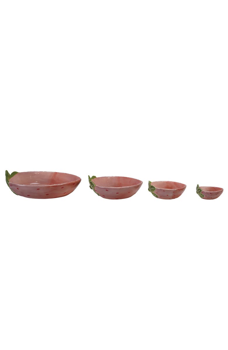 Storied Home Strawberry Shaped Nesting Bowls, Alternate, color,