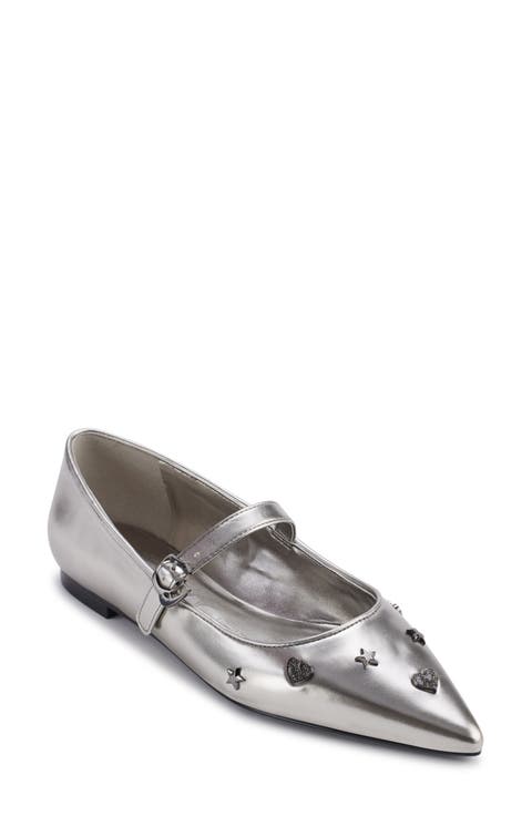 Veyda Pointed Toe Mary Jane Flat (Women)