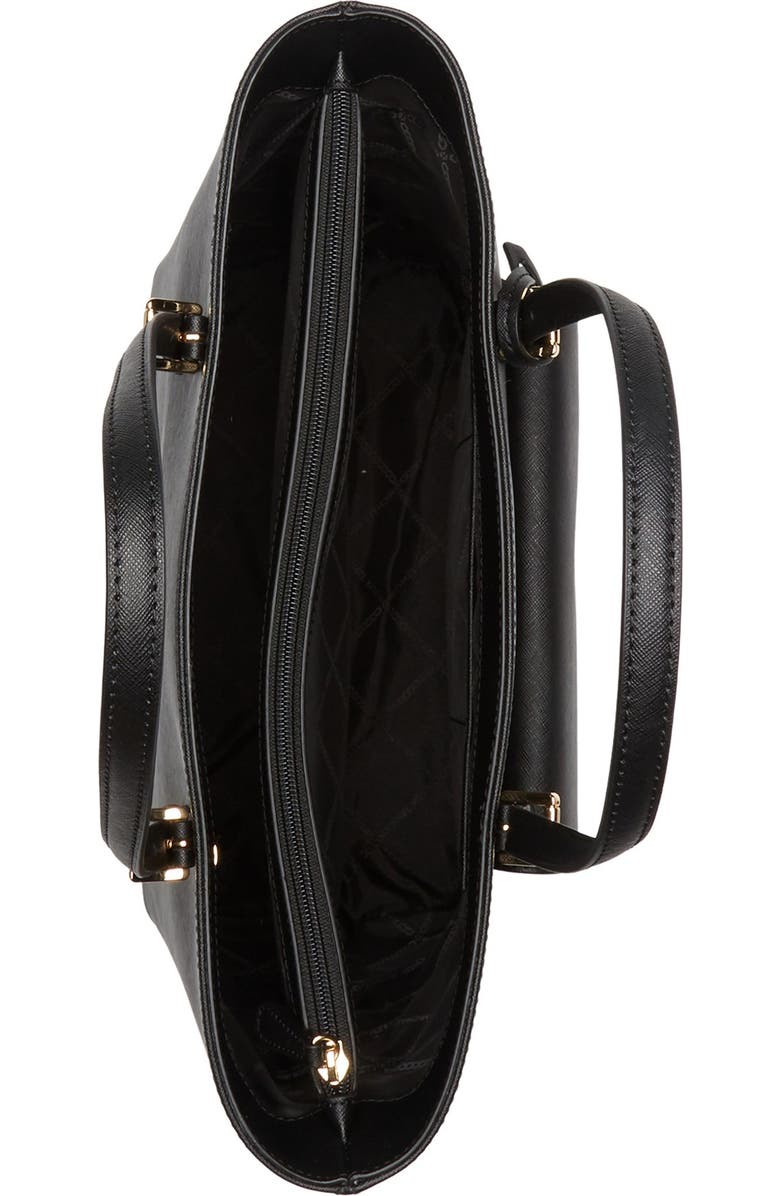 Michael Kors Jet Set Large Leather Pocket Tote Bag, Alternate, color,