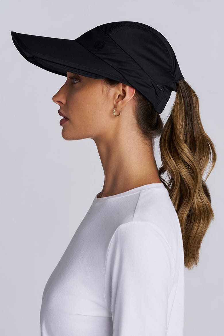Women's Olivia Convertible Visor, UPF 50+ Sun Protection, Alternate, color, Black