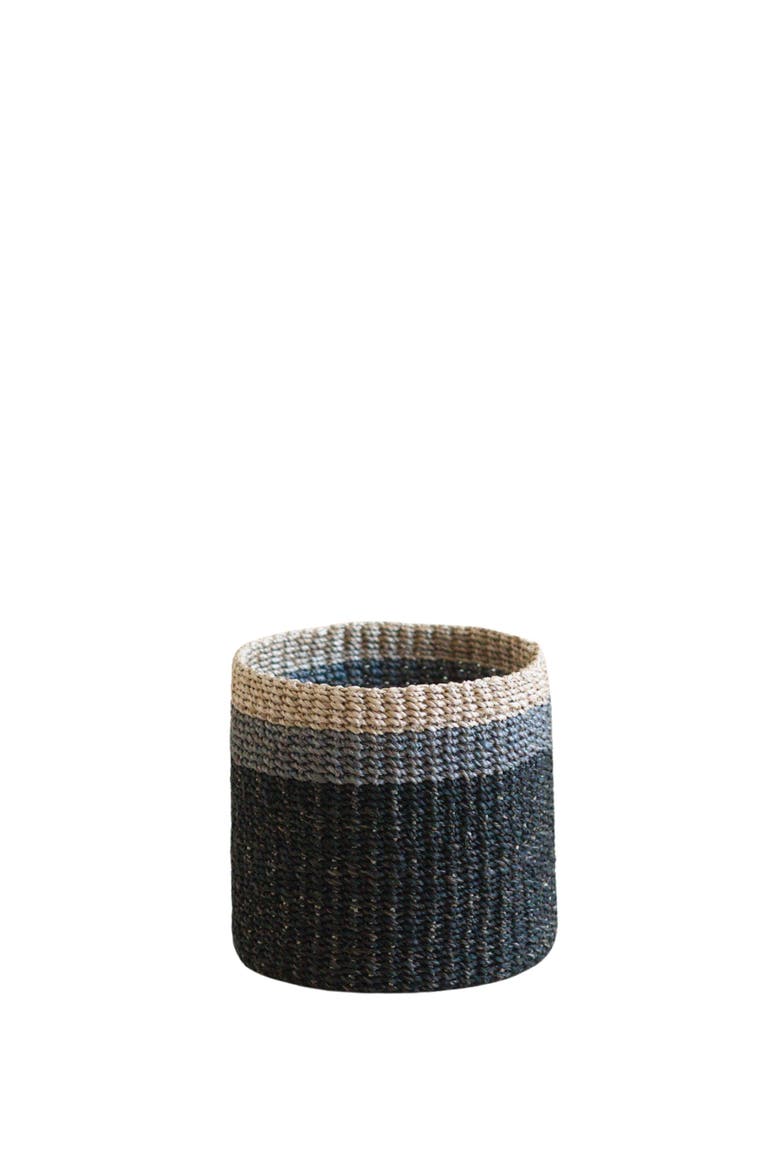 Cylinder Mini Tabletop Basket, Main, color, Black