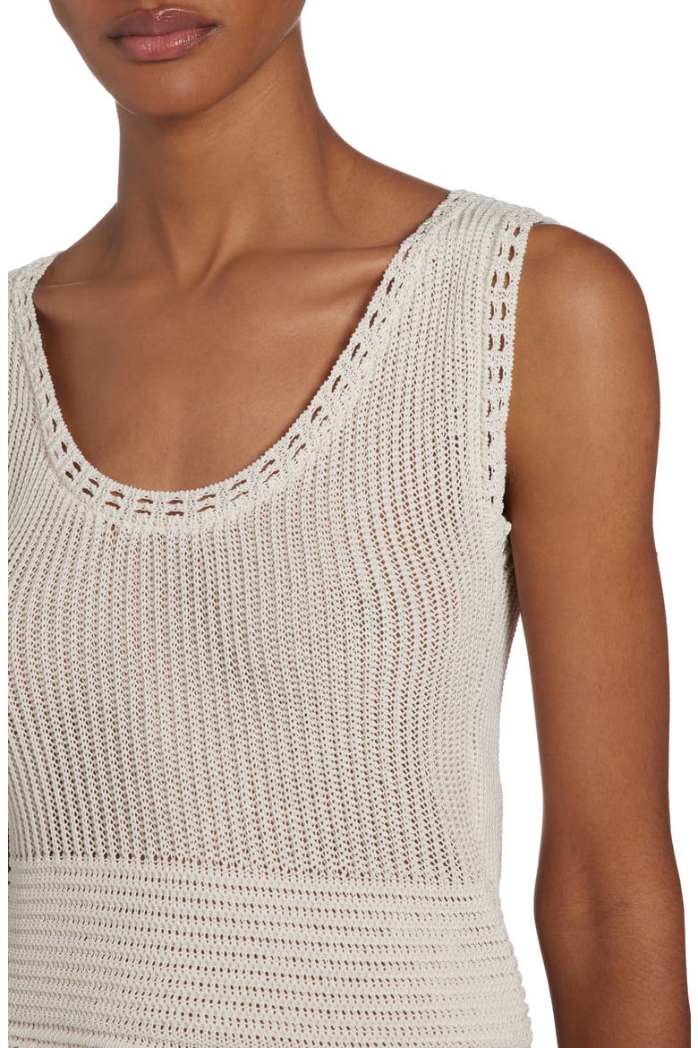 Sleeveless Openwork Sweater Tank, Alternate, color, ECRU